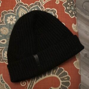 Melin Black Knit Beanie